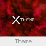 xblack- red theme android application logo